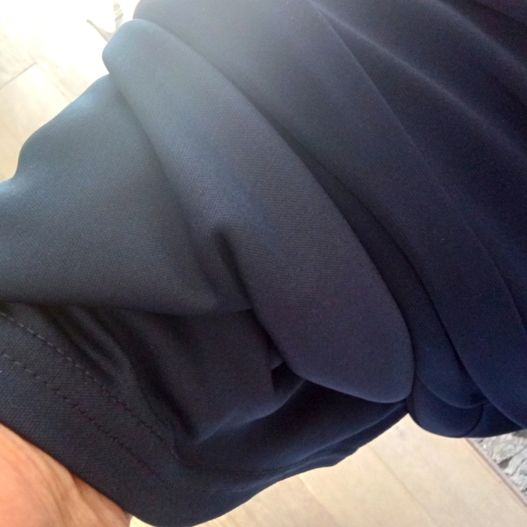 Joseph Ribkoff Navy Ruffle Dress 14 - Picture 9 of 10